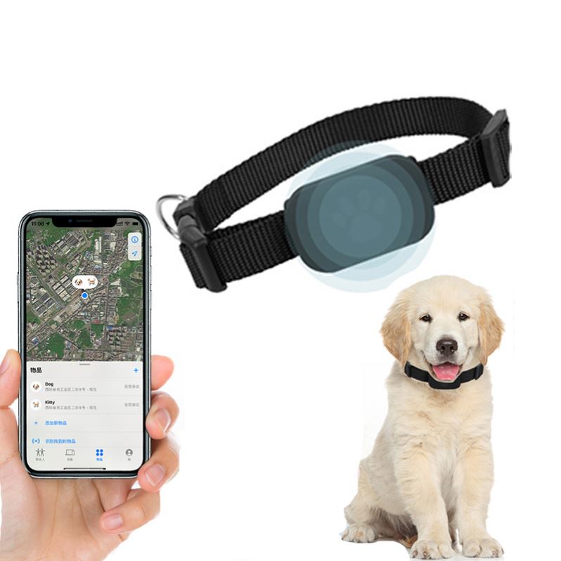Collier GPS Intelligent sans Abonnement pour Chien et Chat - Traceur d'Activité